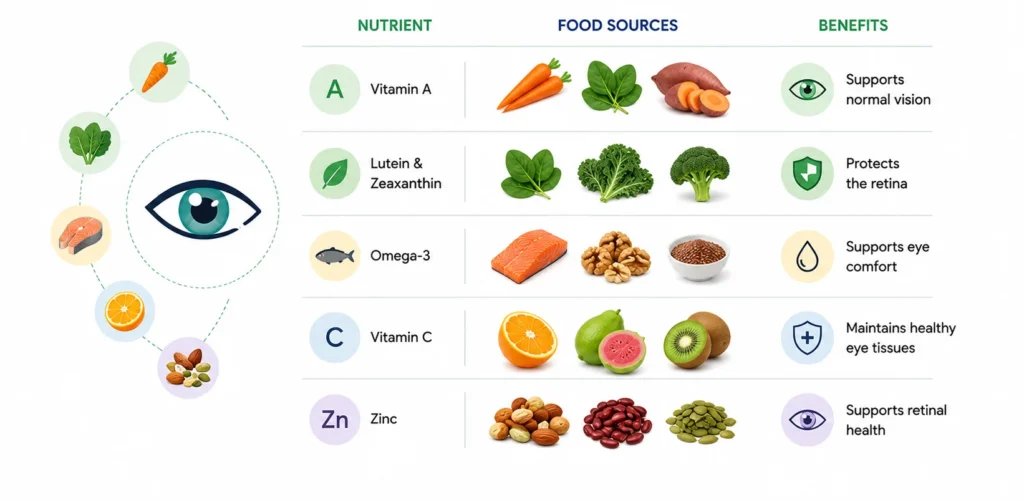 Eat a Balanced Diet for healthy eye