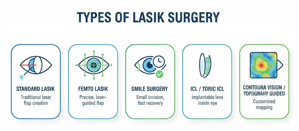 Types of lasik Surgery