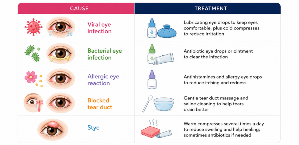 Treatment for eye infections in children