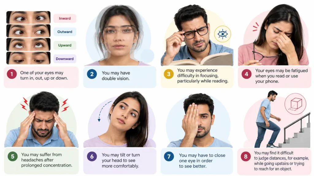 Adult Squint Eye Symptoms